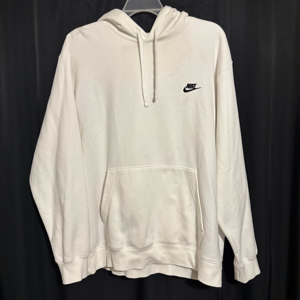 Nike Men's White Hoodie with Front Pocket size XXL Sportswear